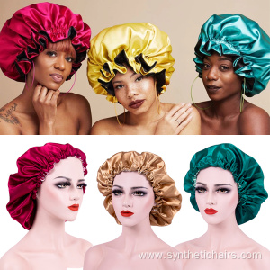 Custom Silk Double Layer Soft Sleep Satin Bonnets